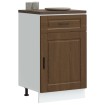 Mueble bajo de cocina porto roble marrón madera reconstituida
